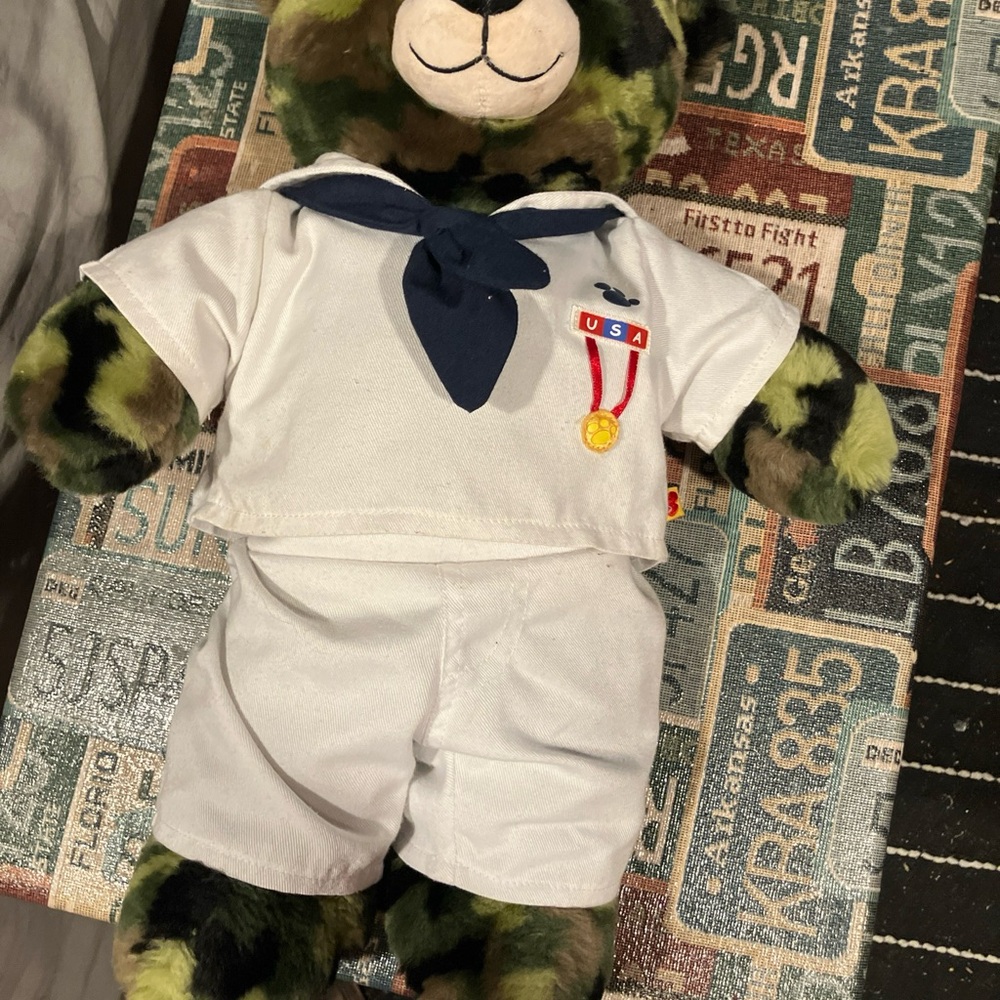 Build-A-Bear Camo Sailor Bear